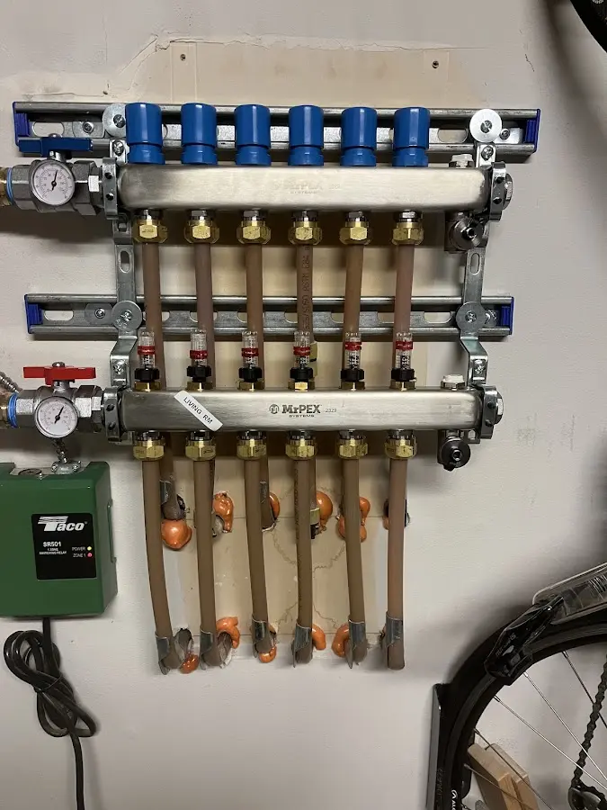 Plumber performing Leak Detection at a residential property in Middlefield